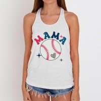 Baseball Mama Women's Knotted Racerback Tank