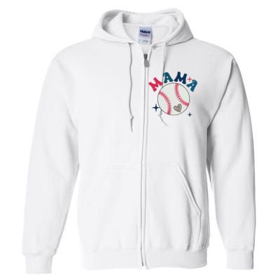 Baseball Mama Full Zip Hoodie