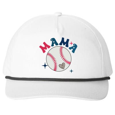 Baseball Mama Snapback Five-Panel Rope Hat