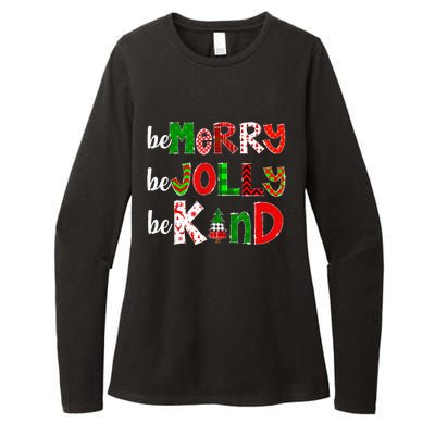 Be Merry Be Jolly Be Kind Merry Christmas Teacher Xmas Pjs Womens CVC Long Sleeve Shirt