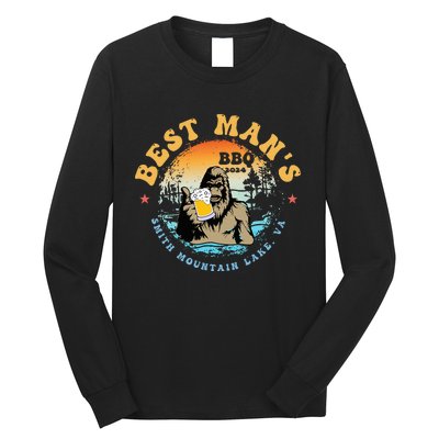 Best ManS Bbq 2024 Smith Mountain Lake Bigfoot Long Sleeve Shirt