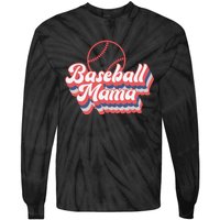 Baseball Mama Tie-Dye Long Sleeve Shirt