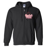 Baseball Mama Full Zip Hoodie