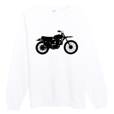 Black Motorcycle Premium Crewneck Sweatshirt