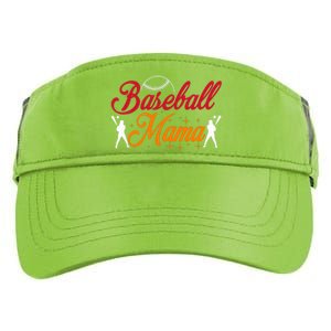 Baseball Mama Baseball Lover Mothers Day Adult Drive Performance Visor