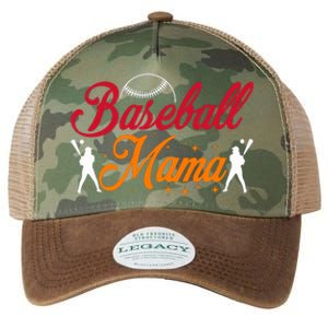 Baseball Mama Baseball Lover Mothers Day Legacy Tie Dye Trucker Hat