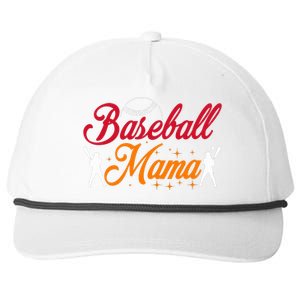 Baseball Mama Baseball Lover Mothers Day Snapback Five-Panel Rope Hat