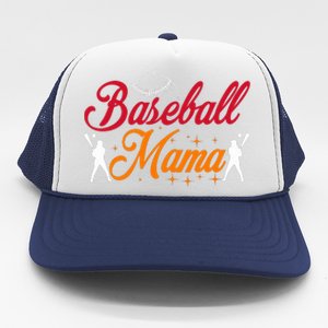 Baseball Mama Baseball Lover Mothers Day Trucker Hat