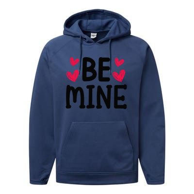 Be Mine Buffalo Red Plaid Love Valentines Day For Couple Great Gift Performance Fleece Hoodie