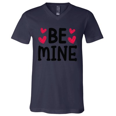 Be Mine Buffalo Red Plaid Love Valentines Day For Couple Great Gift V-Neck T-Shirt