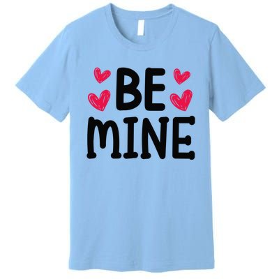 Be Mine Buffalo Red Plaid Love Valentines Day For Couple Great Gift Premium T-Shirt