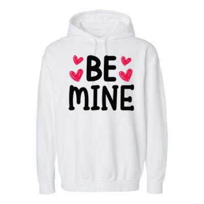 Be Mine Buffalo Red Plaid Love Valentines Day For Couple Great Gift Garment-Dyed Fleece Hoodie