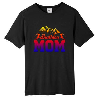 Biathlon Mom Biathlete Ski Skiing Winter Sports Snow Gift Tall Fusion ChromaSoft Performance T-Shirt