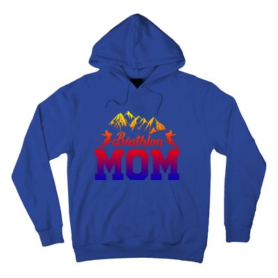 Biathlon Mom Biathlete Ski Skiing Winter Sports Snow Gift Hoodie