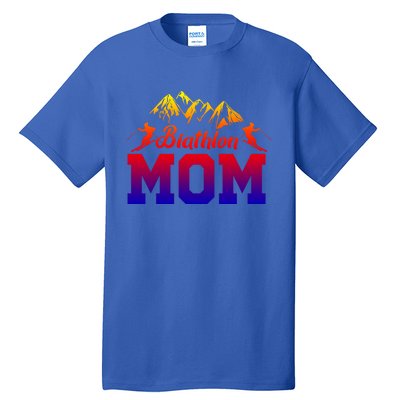 Biathlon Mom Biathlete Ski Skiing Winter Sports Snow Gift Tall T-Shirt