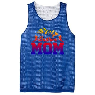 Biathlon Mom Biathlete Ski Skiing Winter Sports Snow Gift Mesh Reversible Basketball Jersey Tank