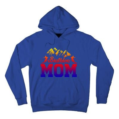 Biathlon Mom Biathlete Ski Skiing Winter Sports Snow Gift Tall Hoodie