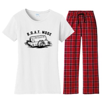 B.O.A.T MODE BRONCO Women's Flannel Pajama Set