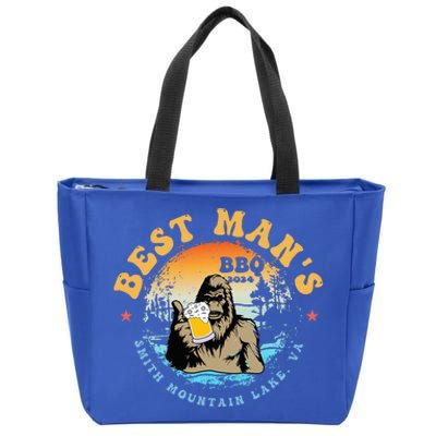 Best ManS Bbq 2024 Smith Mountain Lake Bigfoot Zip Tote Bag