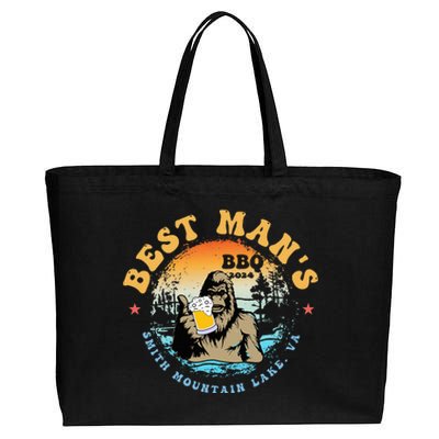 Best ManS Bbq 2024 Smith Mountain Lake Bigfoot Cotton Canvas Jumbo Tote