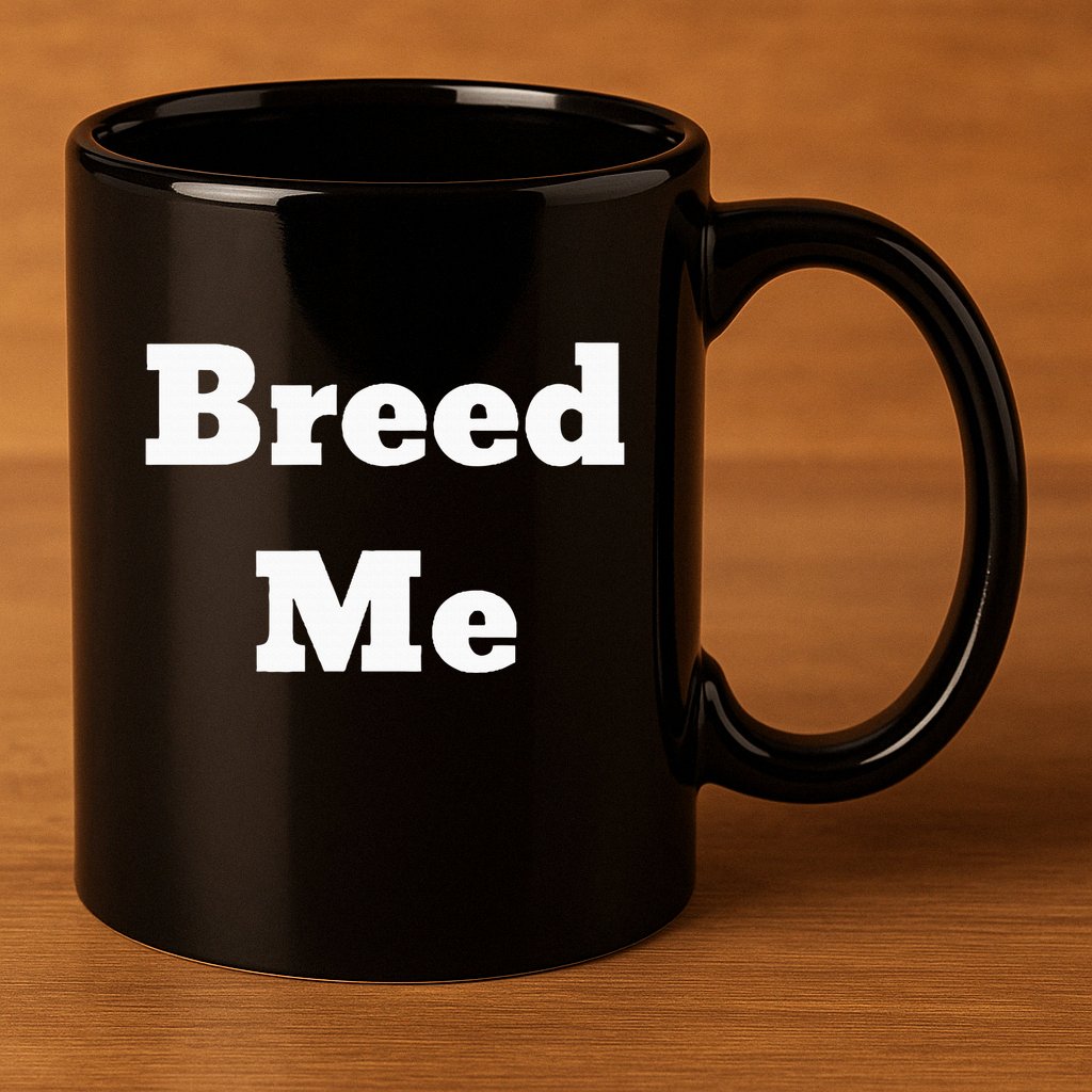 Breed Me 11oz C Handle Ceramic Mug