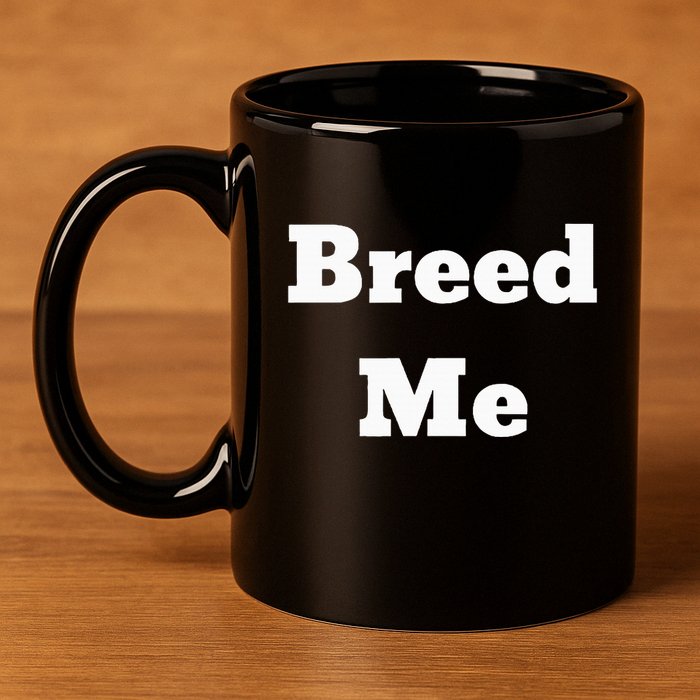 Breed Me 11oz C Handle Ceramic Mug