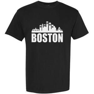 Boston Massachusetts Boston Skyline Gift Garment-Dyed Heavyweight T-Shirt