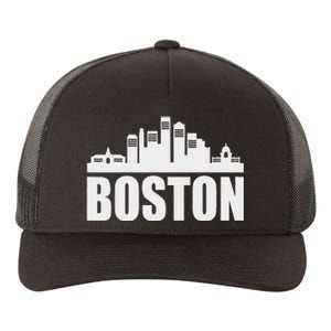 Boston Massachusetts Boston Skyline Gift Yupoong Adult 5-Panel Trucker Hat