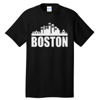 Boston Massachusetts Boston Skyline Gift Tall T-Shirt