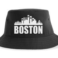 Boston Massachusetts Boston Skyline Gift Sustainable Bucket Hat