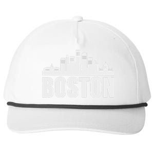 Boston Massachusetts Boston Skyline Gift Snapback Five-Panel Rope Hat