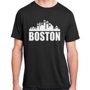 Boston Massachusetts Boston Skyline Gift Adult ChromaSoft Performance T-Shirt