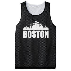 Boston Massachusetts Boston Skyline Gift Mesh Reversible Basketball Jersey Tank