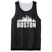 Boston Massachusetts Boston Skyline Gift Mesh Reversible Basketball Jersey Tank