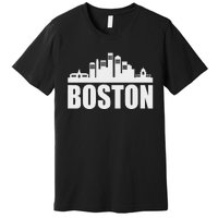 Boston Massachusetts Boston Skyline Gift Premium T-Shirt