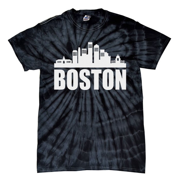 Boston Massachusetts Boston Skyline Gift Tie-Dye T-Shirt