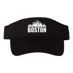 Boston Massachusetts Boston Skyline Gift Valucap Bio-Washed Visor