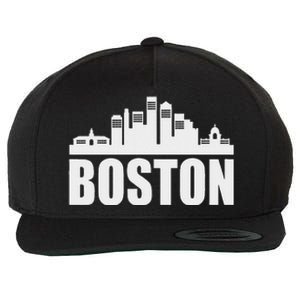 Boston Massachusetts Boston Skyline Gift Wool Snapback Cap