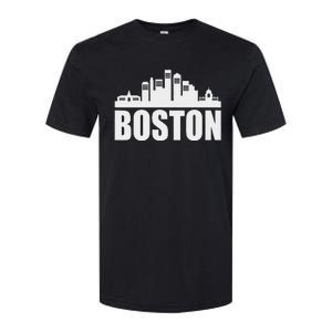 Boston Massachusetts Boston Skyline Gift Softstyle CVC T-Shirt