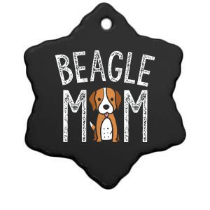 Beagle Mom Beagle Lover Gifts Funny Dog Mom Pet Tee Ceramic Star Ornament