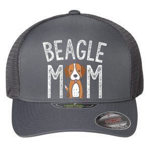 Beagle Mom Beagle Lover Gifts Funny Dog Mom Pet Tee Flexfit Unipanel Trucker Cap