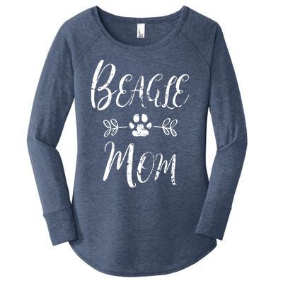 Beagle Mom Beagle Mom Lover Owner Funny Dog Mom Women's Perfect Tri Tunic Long Sleeve Shirt