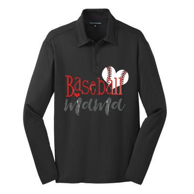 Baseball Mom Baseball Mama Baseball Mom Silk Touch Performance Long Sleeve Polo