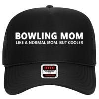 Bowling Mother Bowling Mom Great Gift High Crown Mesh Back Trucker Hat