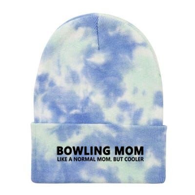 Bowling Mother Bowling Mom Great Gift Tie Dye 12in Knit Beanie