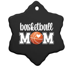 Basketball Mom Basketball Mother Of A Basketball Player Gift Ceramic Star Ornament