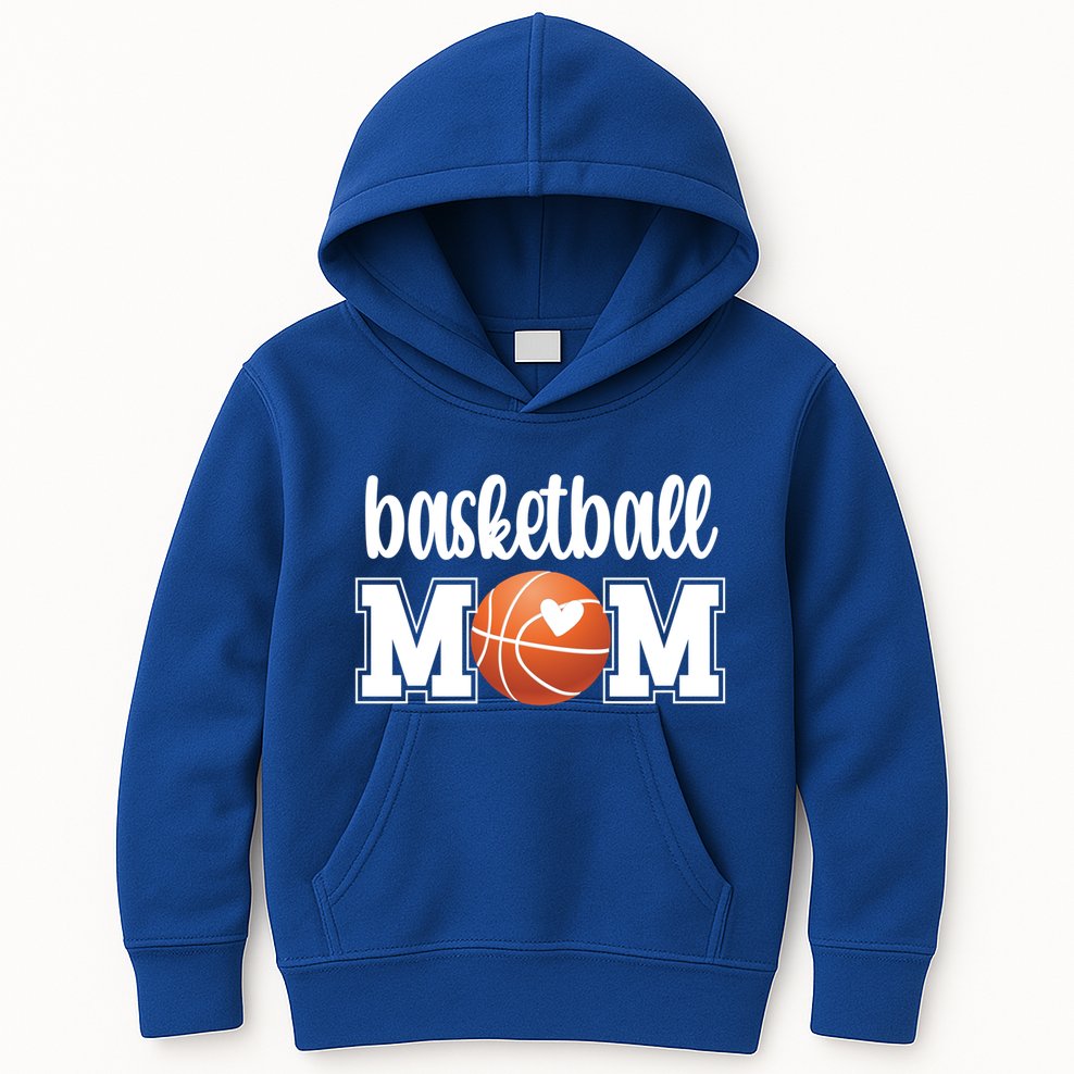 Basketball Mom Basketball Mother Of A Basketball Player Gift Kids Hoodie