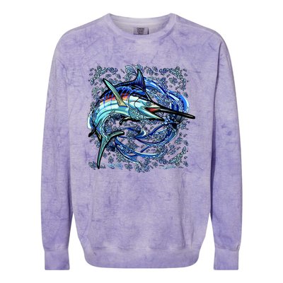 Blue Marlin Colorblast Crewneck Sweatshirt