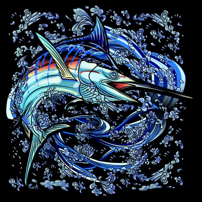Blue Marlin City Backpack