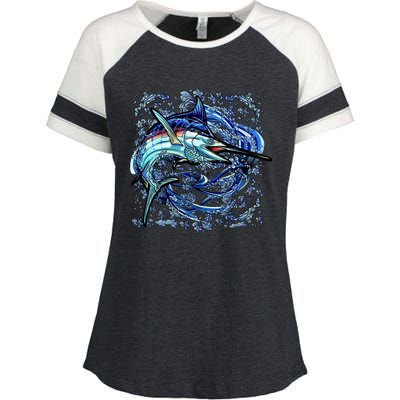 Blue Marlin Enza Ladies Jersey Colorblock Tee